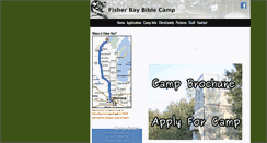 Desktop Screenshot of fisherbaybiblecamp.com