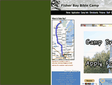 Tablet Screenshot of fisherbaybiblecamp.com